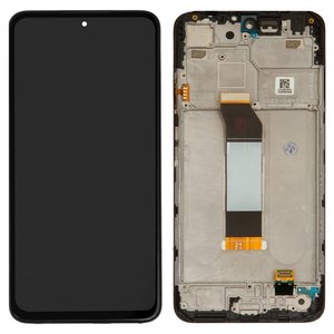 Pantalla LCD puede usarse con Xiaomi Poco M3 Pro, Poco M3 Pro 5G, Redmi Note 10 5G, Redmi Note 10T 5G, negro, con marco, High Copy