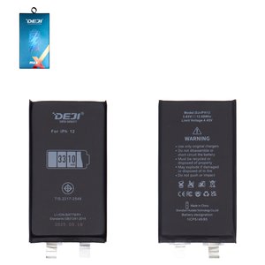 Batería Deji puede usarse con Apple iPhone 12, Li ion, 3.83 V , 3310 mAh, sin controlador, mayor capacidad