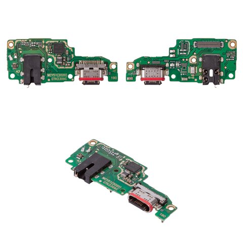 Cable flex puede usarse con Vivo Y31 2021 , Y51 2020 , del conector de carga, del conector de auriculares, con micrófono, con componentes, Copy, placa del cargador