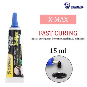 Adhesivos sellador Mechanic X MAX, para pegar pantallas táctiles, LCD, 15 ml, negro