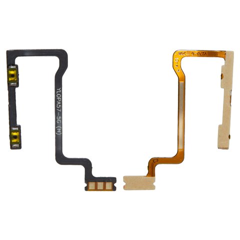 Cable flex puede usarse con Oppo A57 5G, A57s, A77 5G, del botón de volumen