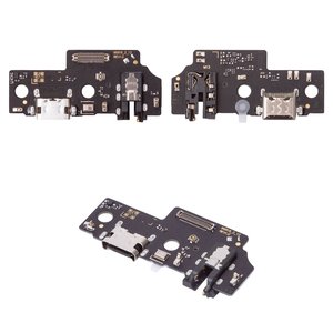 Cable flex puede usarse con Samsung A055 Galaxy A05, del conector de carga, del conector de auriculares, con micrófono, con componentes, High Copy, placa del cargador