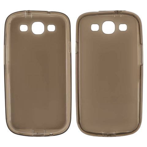 Чехол для Samsung I747 Galaxy S3, I9300 Galaxy S3, I9301 Galaxy S3 Neo, I9305 Galaxy S3, серый, матовый, силикон
