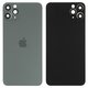 Задняя панель корпуса для iPhone 11 Pro Max, зеленая, со стеклом камеры, small hole, matte midnight green