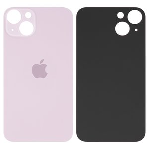 Задня панель корпуса для iPhone 13, рожева, не потрібно знімати скло камери, big hole
