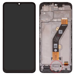 Дисплей для Tecno Spark 10, черный, с рамкой, Original PRC , KI5Q
