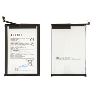 Акумулятор BL 49NT для Tecno Pop 7 BF6 , Pop 8, Pop 9 4G, Spark Go 2023  BF7 , Spark Go 2024  BG6 , Spark Go 1 KL4 , Li Polymer, 3,85 B, 5000 мАч, Original PRC 