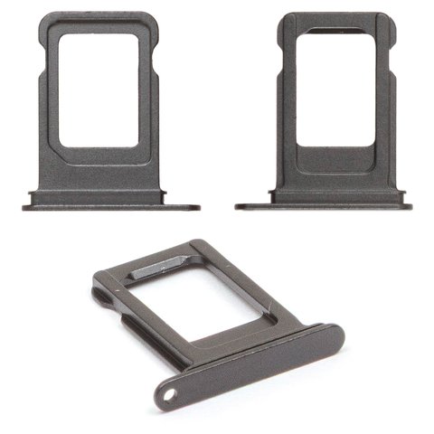 Тримач SIM карти для iPhone 16e, чорний, Black, single sim