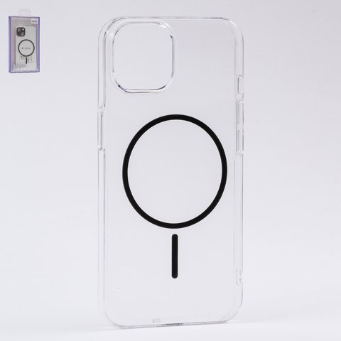 Чехол Fully PC MagSafe для iPhone 13, прозрачный, бесцветный, магнитный, пластик