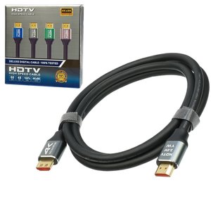 Кабель HDMI 2.0V 4K 3840P, 5 м, с позолоченными коннекторами, черный