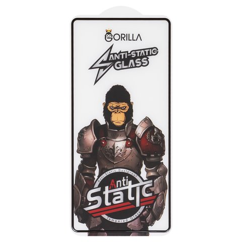 Захисне скло для Google Pixel 7a, сумісне з чохлом, Full Glue, Anti Static, чорний, gorilla