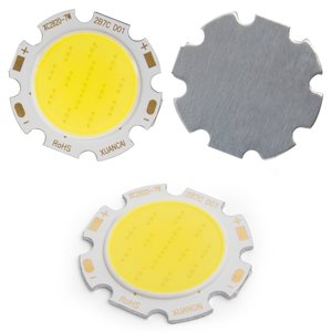 COB LED модуль 7 Вт (холодний білий, 650 лм, 28 мм, 300 мА, 21-23 В) COB LED модуль 7 Вт (холодний білий, 650 лм, 28 мм, 300 мА, 21-23 В)